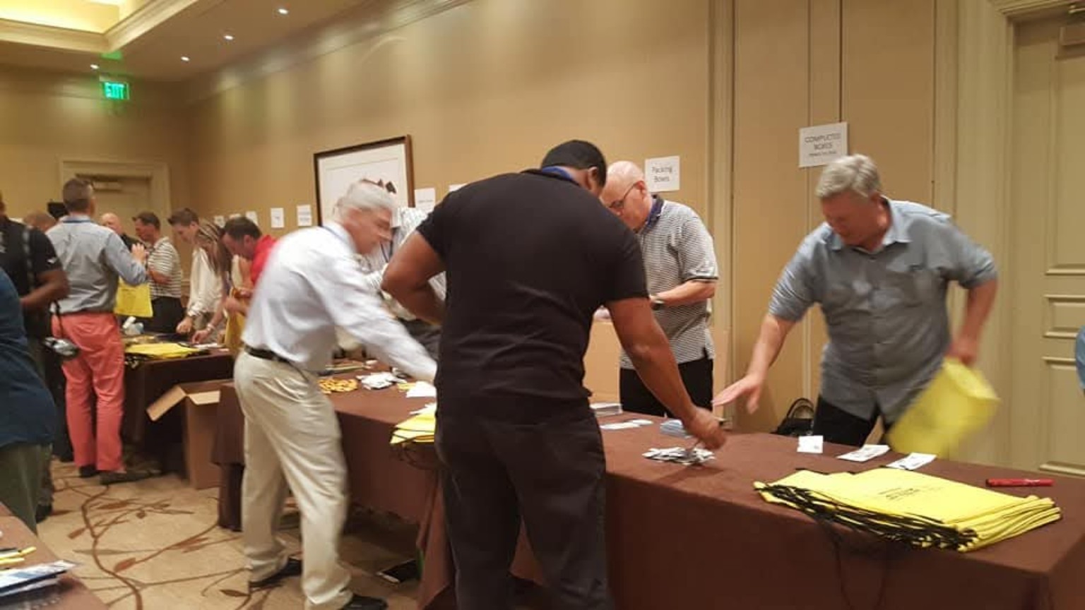 Partners packing Survivor Bags