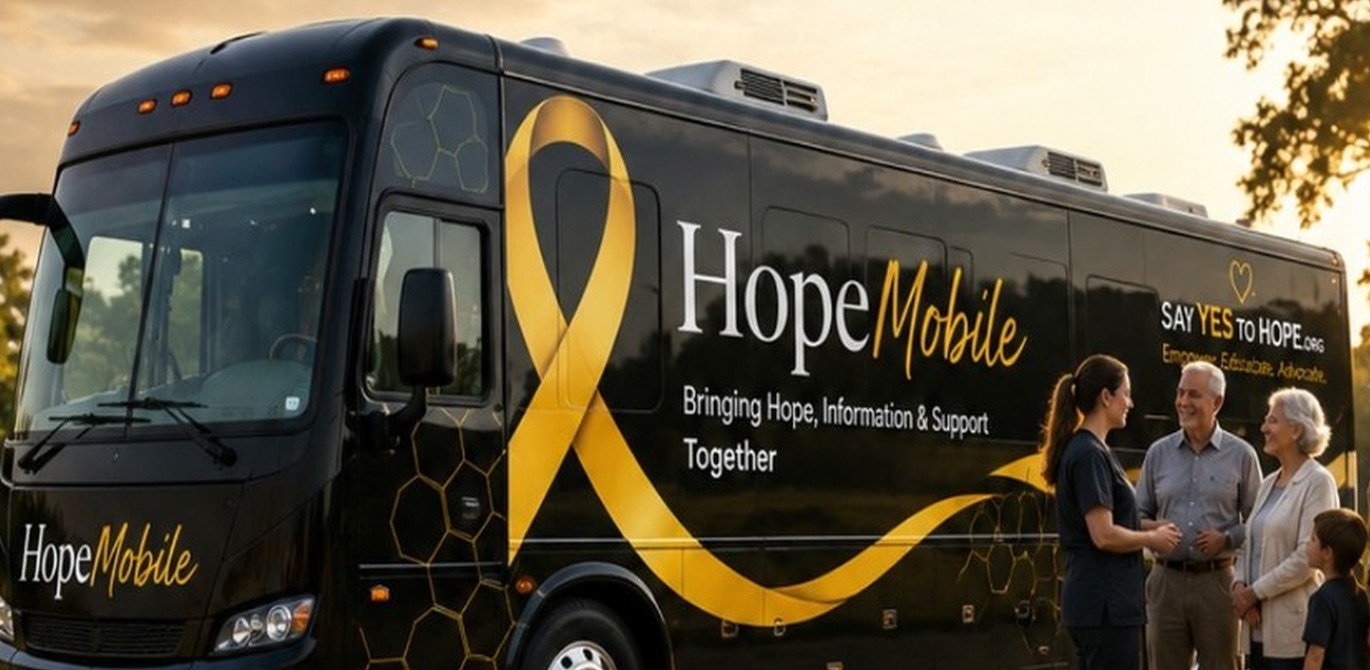 The HopeMobile bringing Say YES to Hope into the community